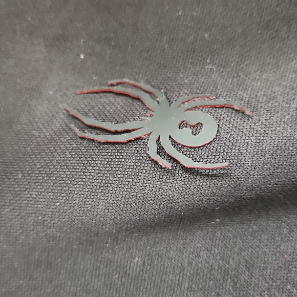 Spider Active ProW=B Pullover W Hood, Large, BLK, Rubber Blk & Red Spider Logo - Picture 2 of 11